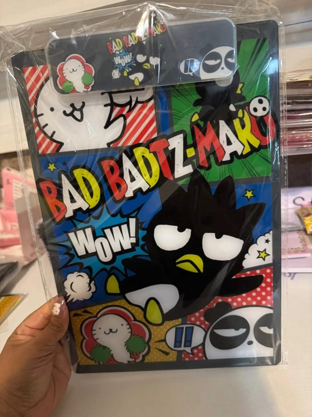 Badtzmaru acrylic clipboard